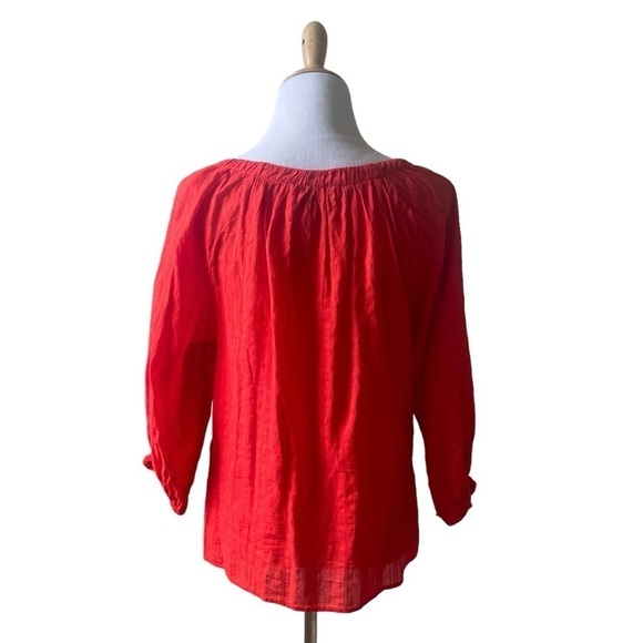 Cleobella Ryan Blouse in Cherry Red Size Medium New - Picture 5 of 16